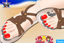 Play to Summer sandals of the category Girl games