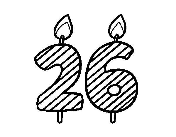 26 Years Old Coloring Page Coloringcrew Com