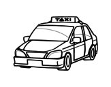 A cab coloring page