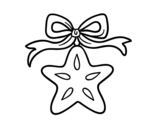 A Christmas star coloring page