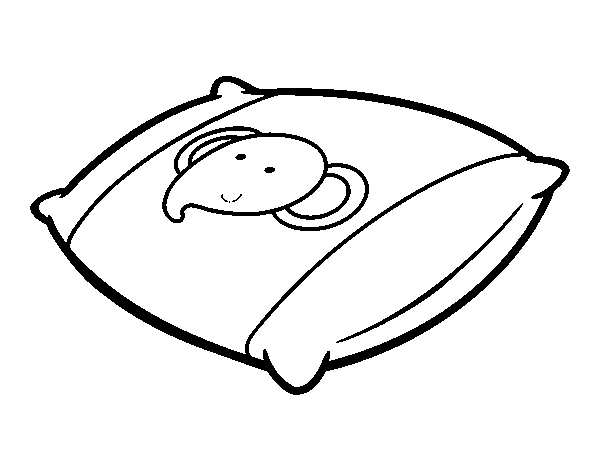A cushion coloring page