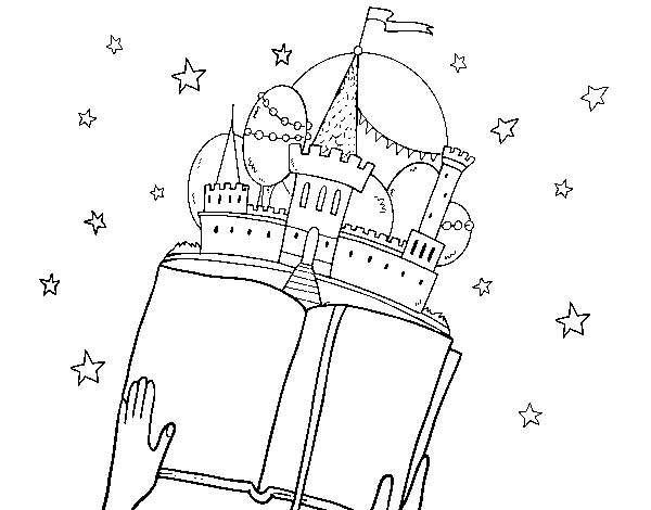 A fantastic tale coloring page