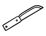  A knife coloring page