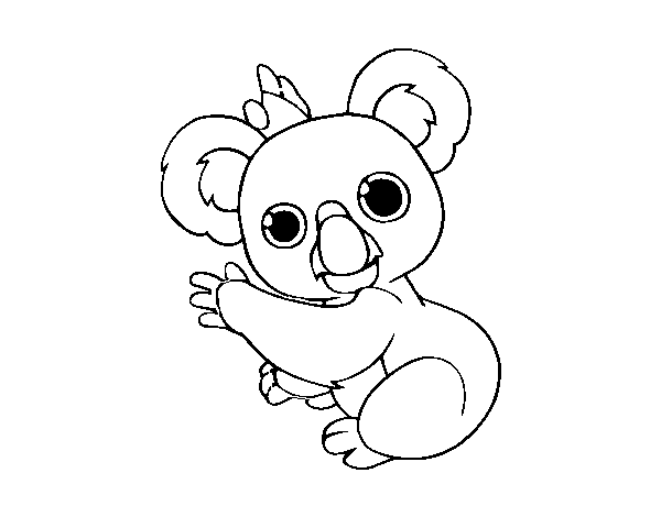 A Koala coloring page