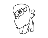 A lion coloring page