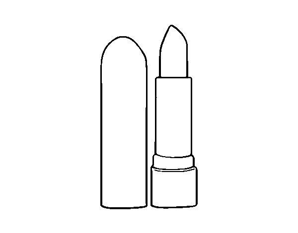 A lipstick coloring page