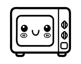 A microwave coloring page