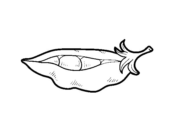 A pea berry coloring page