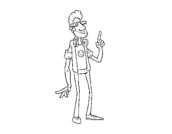 A programmer coloring page