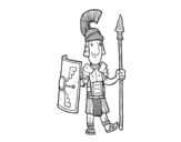 A roman soldier coloring page