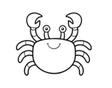 A sea crab coloring page