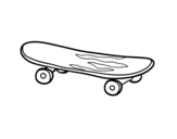 A skate coloring page