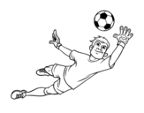 Dibujo de A soccer goalkeeper