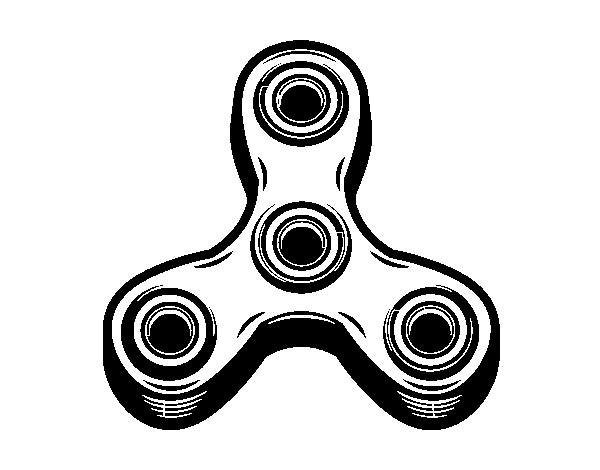 A spinner coloring page