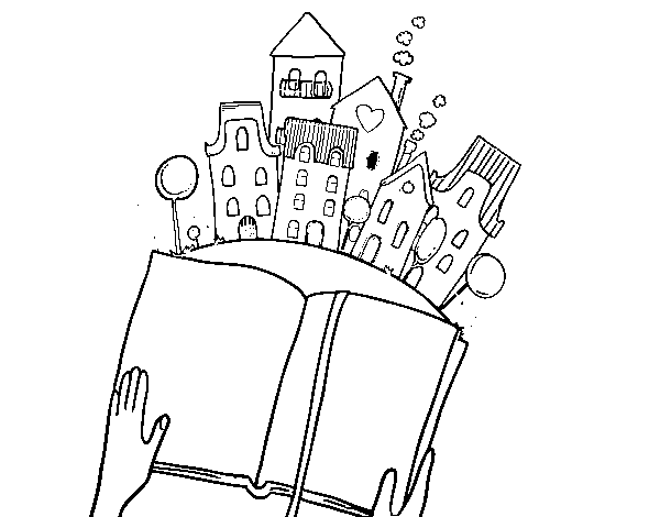 A tale in the city coloring page