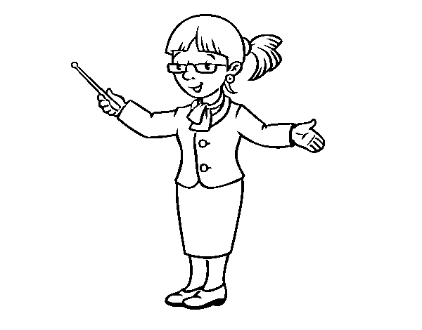 A teacher coloring page