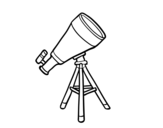 A telescope coloring page