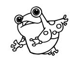 A toad coloring page