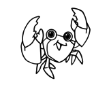 A velvet crab coloring page