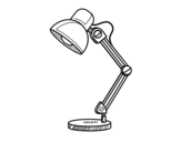 Adjustable table-lamp coloring page