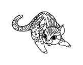 African wildcat coloring page