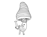 Alchemist mushroom coloring page