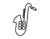 Dibujo de Alto saxophone