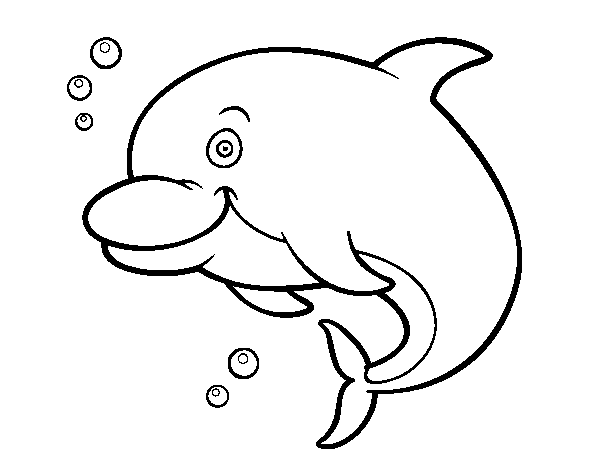 Amazon river dolphin coloring page