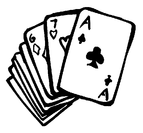 American card decks coloring page