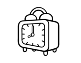 An alarm clock coloring page