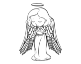 Dibujo de An angel praying
