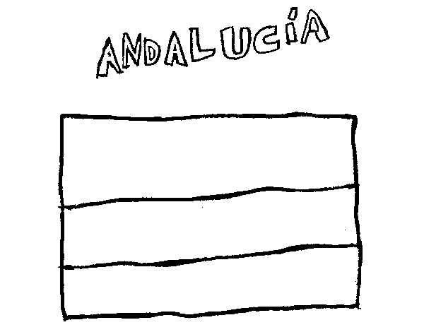 Andalusia Flag coloring page