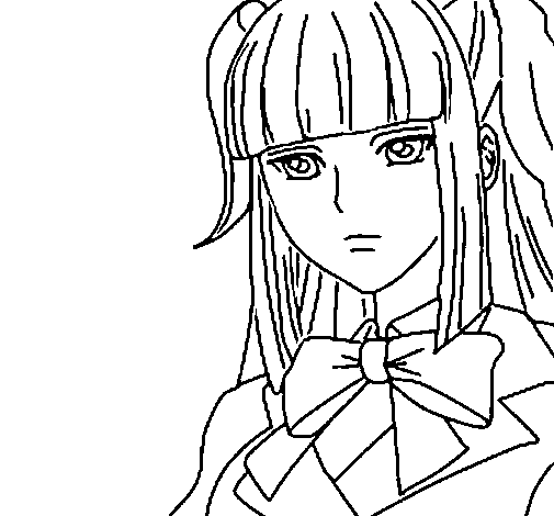 Ange coloring page