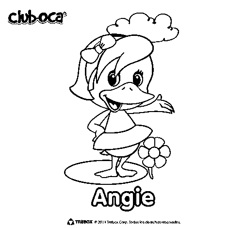 Angie coloring page