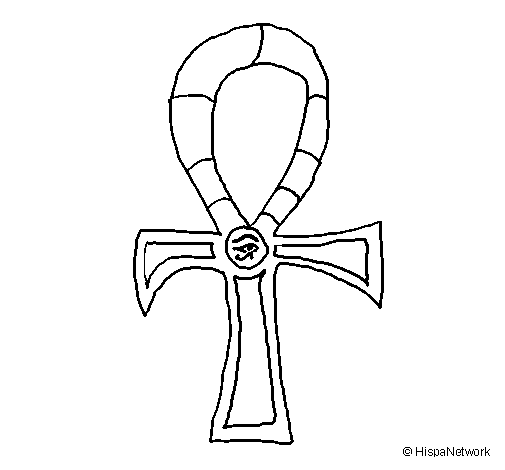 Ankh coloring page
