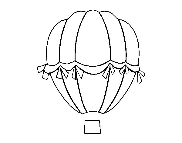 Antique balloon coloring page