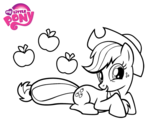 Dibujo de Applejack and her apples