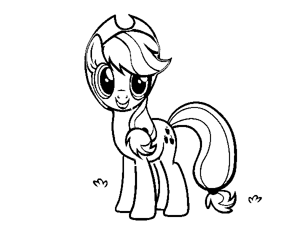 Applejack of My Little Pony coloring page