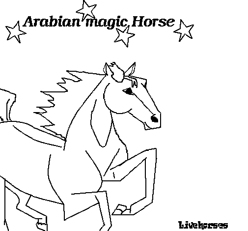 Arabian Horse coloring page