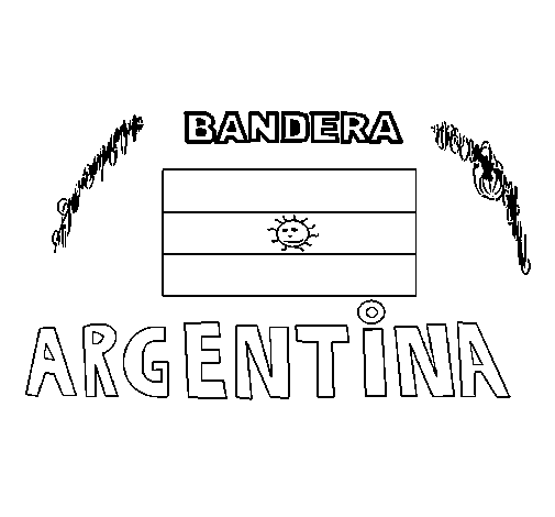 Argentina coloring page