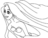 Ariel the little mermaid coloring page