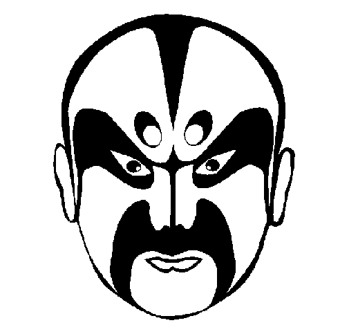 Asian wrestler coloring page