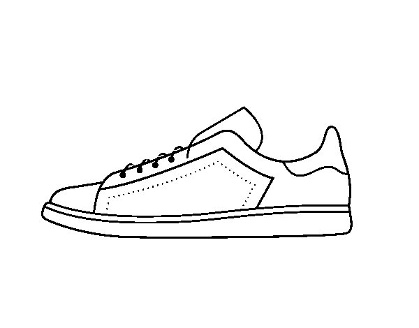 Athletic shoes  coloring page