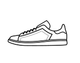 Athletic shoes  coloring page
