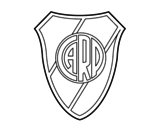 Atlético River Plate crest coloring page