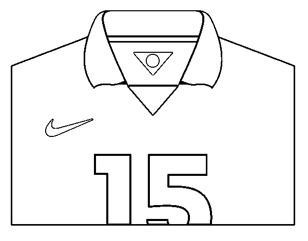 Australia World Cup 2014 t-shirt coloring page
