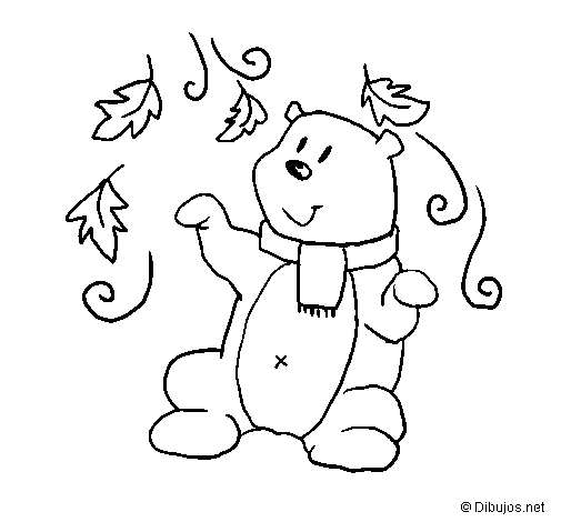 Autumn coloring page