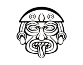 Dibujo de Aztec mask