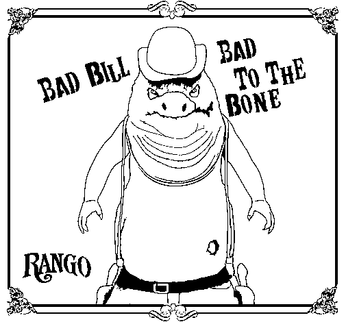 Bad Bill coloring page
