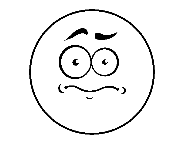 Bad Feeling Smiley  coloring page